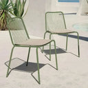 Silla de jardín AHOLA, pack 4 udes. apilables de estructura metálica en varios colores