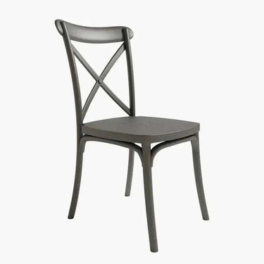 Pack de 4 sillas de jardín Roma apilables para interior y exterior