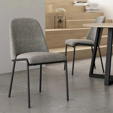 Pack 4 Sillas De Salón Tapizada Mod. Atlanta Gris Silla Comedor