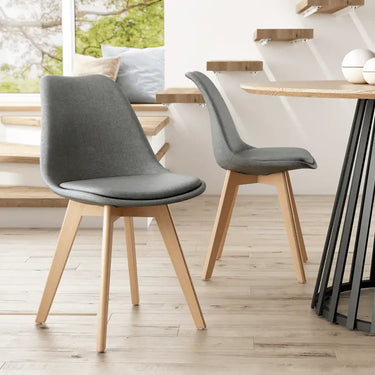 Pack 4 sillas de salón tapizadas mod. AMSTERDAM