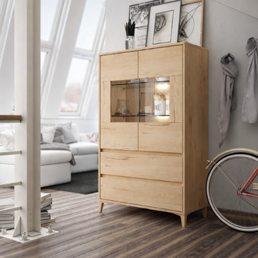 Vitrina dos puertas LECCE 135cm