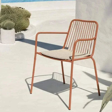 Pack de 4 sillas de jardín ANAHO metálicas apilables en varios colores
