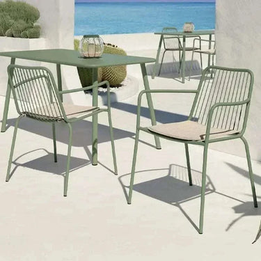 Silla de jardín ANAHO metálica apilable en colores variados