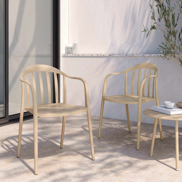 Silla de jardín apilable modelo Ubilam en colores variados para interior y exterior