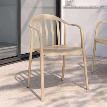 silla de jardín apilable modelo ubilam pack cuatro colores variados