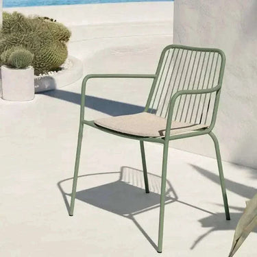 Silla de jardín metálica apilable ANAHO en pack de 4 unidades