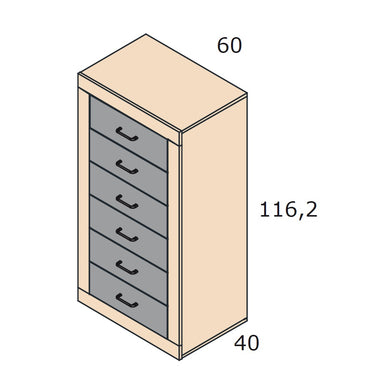 Sinfonier 6 cajones L'AQUILA