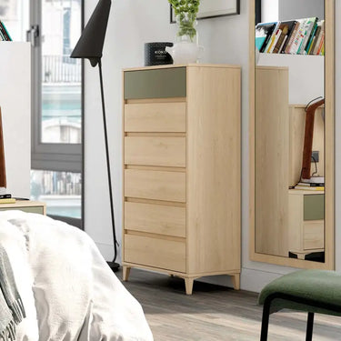 mueble dormitorio xifonier 6 cajones