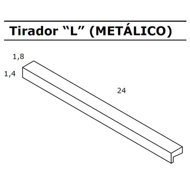 Mesita 3 cajones LUCCA Tirador