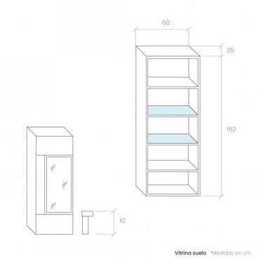 Vitrina de comedor CATANIA 2 mod. 1